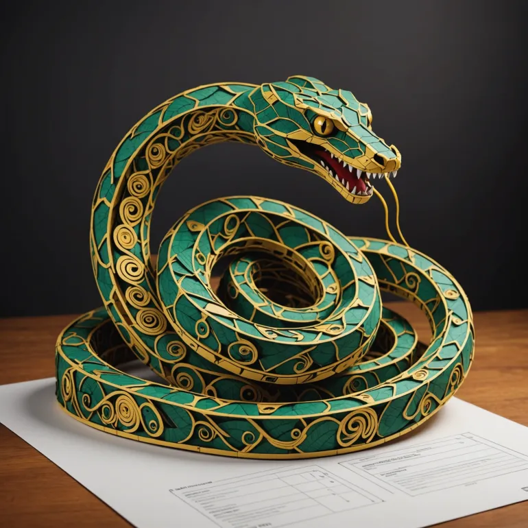 Как сделать змею из бумаги которая шевелится: Механическая магия своими руками