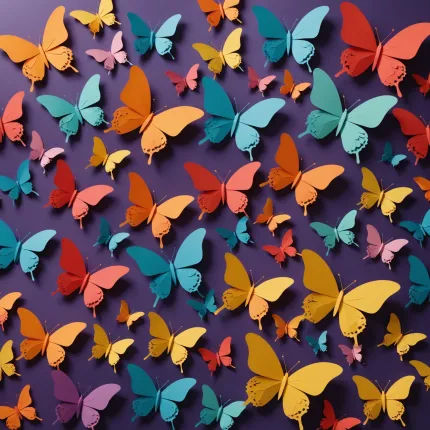 Как сделать бабочку из бумаги 3D: Для стены — прекрасное украшение своими руками