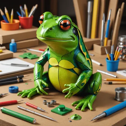 Как сделать лягушку из картона 3D: Объёмную поделку своими руками