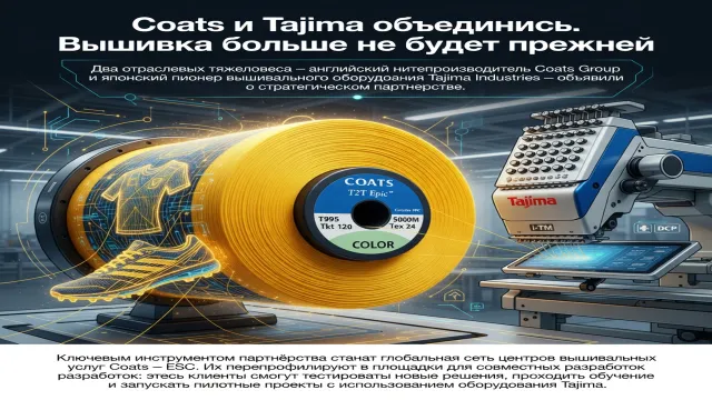 Coats и Tajima объединились. Вышивка больше не будет прежней